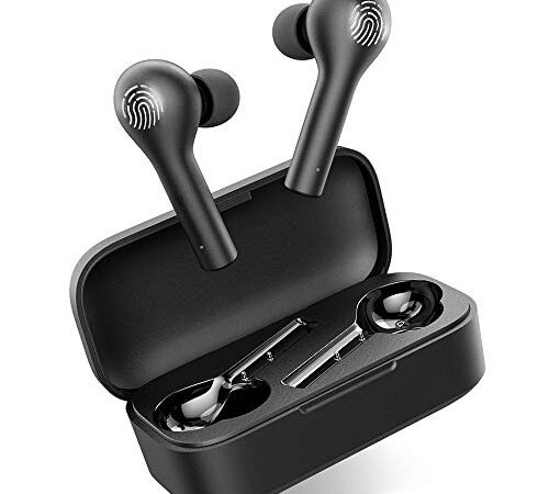 Auriculares Bluetooth, HOMSCAM Auriculares Inalámbricos Bluetooth 5.0 HiFi Mini Estéreo In-Ear Auriculares Impermeable, Micrófono Incorporado, Control Táctil, Modo de Juego, Reproducción de 4-5 Horas