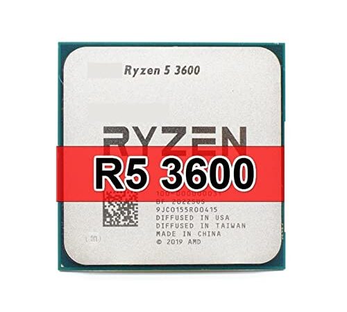 CPU Ryzen 5 3600 R5 3600 3.6g Hz de Seis núcleos Doce Hilo UPC Procesador 7nm 65w l3 = 32m 100-000000031 Socket am4 sin Ventilador Accesorios de computador