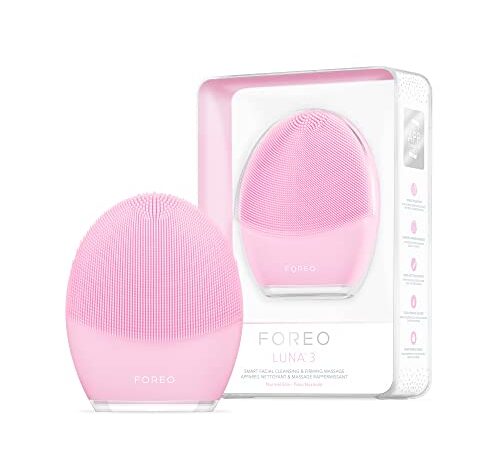 Foreo Luna 3 Piel Normal, Cepillo De Limpieza Facial, Masajeador Facial Eléctrico, Skin Care Ultrahigiénica, Exfoliante Facial Para Llevar De Viaje, Cepillo De Silicona, Conexión Por App