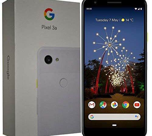 Google Pixel 3A (2019) G020F 64GB (5.6 pulgadas pulgadas, GSM, 4G/LTE, CDMA) Smartphone desbloqueado de fábrica - Versión internacional (púrpura-ish)