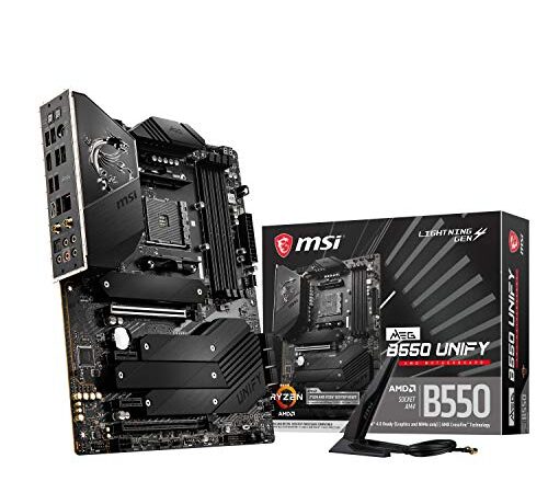 MSI MEG B550 UNIFY - Placa Base ENTHUSIAST (AMD AM4 DDR4 CF M.2 USB 3.2 Gen 2 Wi-Fi 6 HDMI ATX Gaming Motherboard)