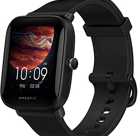 Amazfit Bip U Pro Smartwatch GPS 60+ Modos Deportivos 5 ATM Fitness Tracker Oxígeno en Sangre Frecuencia Monitor de sueño Alexa Voz Asisitante