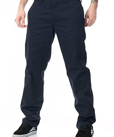 Dickies Slim Fit Straight - Pantalones para hombre, Azul (Dark Navy DN), W36/L32