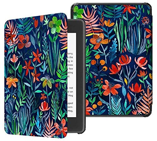 Funda Resistente al Agua para Kindle Paperwhite 10ª Generation 2018 - Estuche de Cuero PU con Dormir/Despertar Automática, Solo Adecuada para el Modelo PQ94WIF