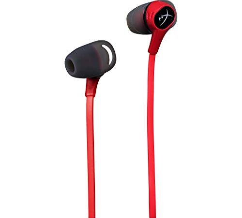 HyperX Earbuds – Auriculares con micrófono Integrado, color rojo