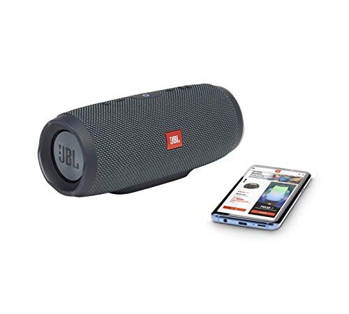 JBL Charge Essential - Altavoz portátil resistente al agua IPX7 con sonido JBL Pro Sound, práctico puerto USB y 20 horas de reproducción