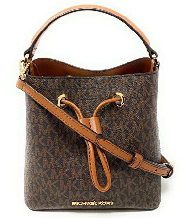 Michael Kors Suri Small Bucket Shoulder Bag (Brown PVC)