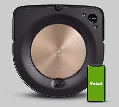 Robot Aspirador iRobot Roomba s9 Conectado a WiFi - Tecnología PerfectEdge® con Cepillo para Esquinas y Dos cepillos de Goma Multisuperficie más Anchos - Memoriza, mapea y se Adapta a tu hogar