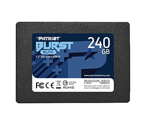 SSD Disco Sólido Interno 2.5" SATA III Interno Patriot Memory 240GB Burst Elite 6 Gbps