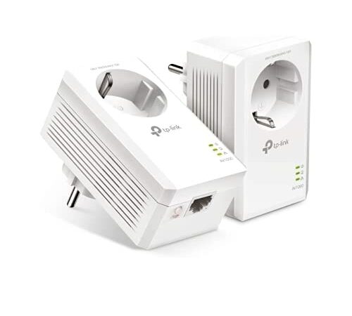 TP-Link TL-PA7017P Kit AV1000 Gigabit Powerline Starter Kit, Sin WiFi, 1 Gigabit Puerto, Super Ahorro de Energía, Color Blanco