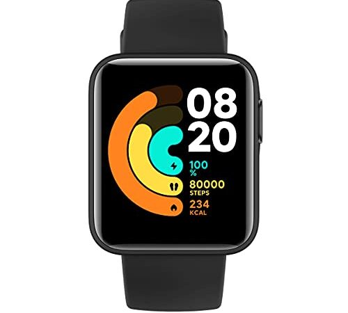 Xiaomi Mi Watch Lite - Reloj inteligente , GPS, control frecuencia cardíaca, 11 modelos de entrenamiento, color negro