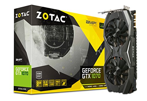 Zotac ZT-P10700C-10P GeForce GTX 1070 8GB GDDR5 - Tarjeta gráfica (NVIDIA, GeForce GTX 1070, GDDR5, PCI Express 3.0, 2.0b, Activo)