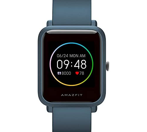 Amazfit Bip S Lite Smartwatch Ftiness Reloj Inteligente Pantalla Transflectiva Siempre Encendida Duración de la batería 30 días Monitoreo del sueño Y Frecuencia Cardíaca para mujer y hombre