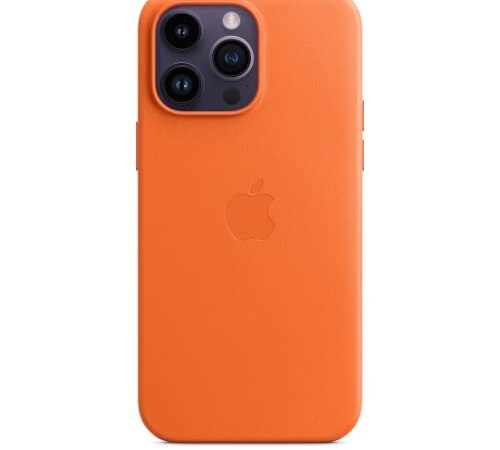 Apple Funda de Piel con MagSafe para el iPhone 14 Pro MAX - Naranja ​​​​​​​