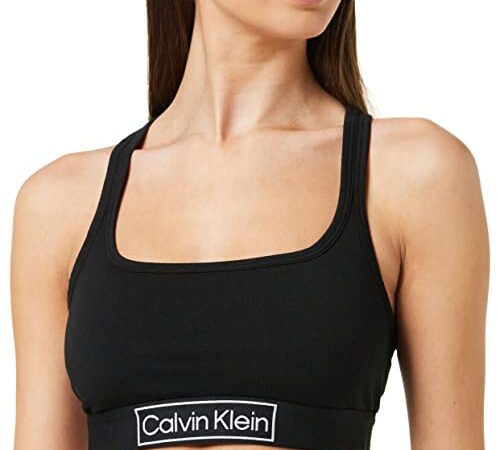 Calvin Klein Mujer Sujetador Bralette Stretch, Negro (Black), M