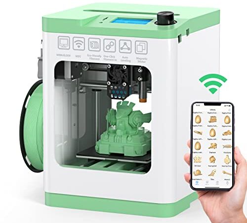 ENTINA Impresora 3D Tina2S con Impresión WiFi, Mini Impresora 3D Completamente Ensamblada para Principiantes, Placa Base Ultra Silenciosa Mejorada, Tamaño de Impresión 100 x 105 x 100mm