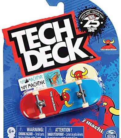 Tech Deck - Finger Skate - Pack 1 Fingerboard - Auténtico Skate de Dedos 96 mm Personalizables - 6028846 - Juguetes Niños 6 años + - Modelo Aleatorio